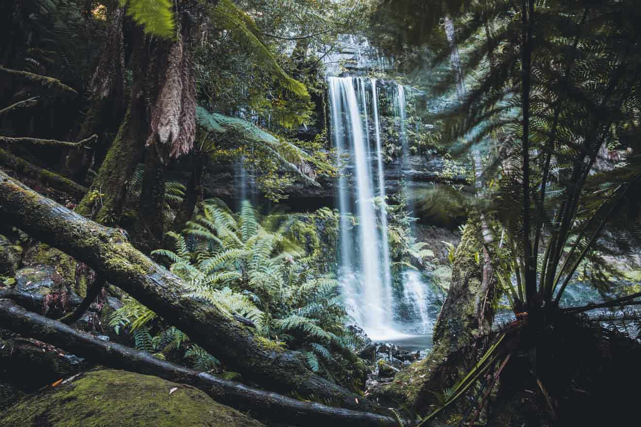 Russell Falls Mt Field National Park Tasmania atracción turística