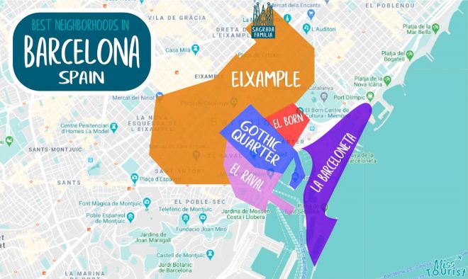 mejores barrios donde alojarse en barcelona