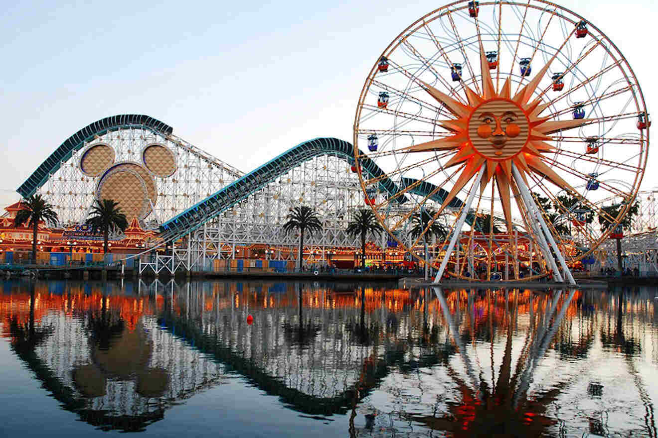Atardecer en Disneyland California